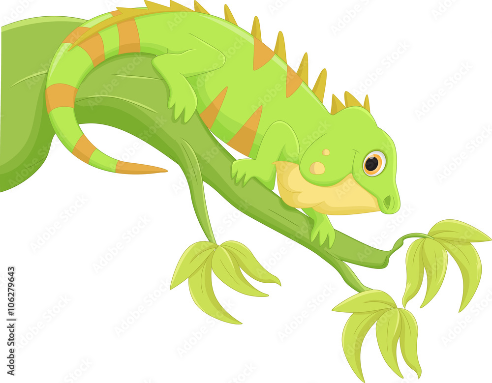 Obraz premium iguana cartoon