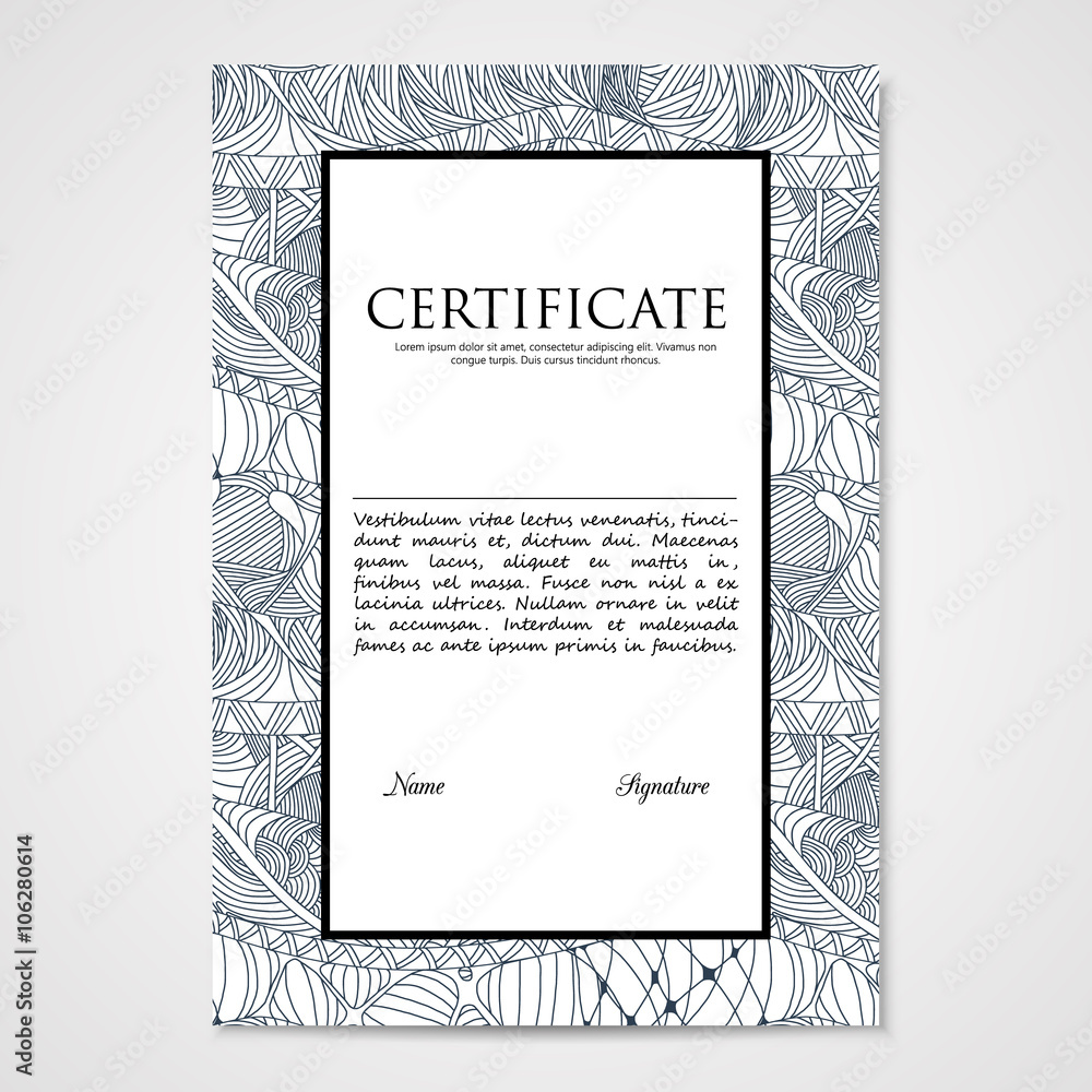 Graphic design template document with hand drawn doodle pattern. Graphic design template document with hand drawn doodle pattern.