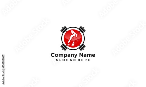 fitness and barbel LOGO