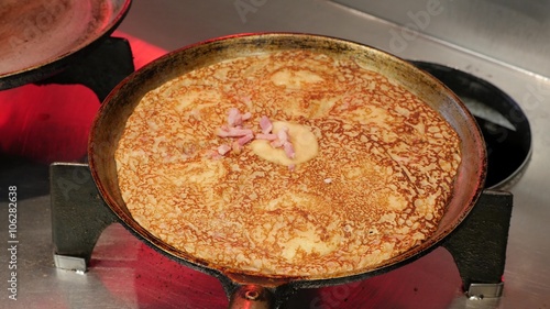 Wallpaper Mural Close up of a pancake in a professional kitchen, 4K Ultra HD Torontodigital.ca