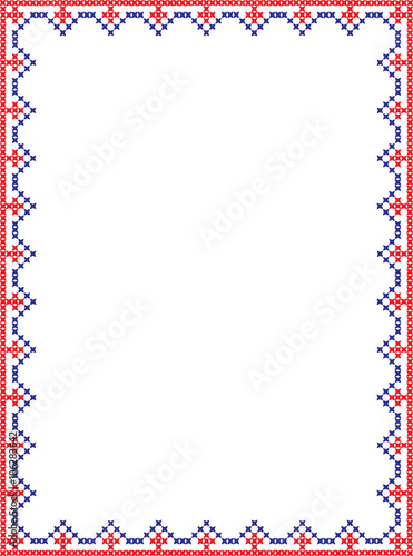 vector embroidered frame