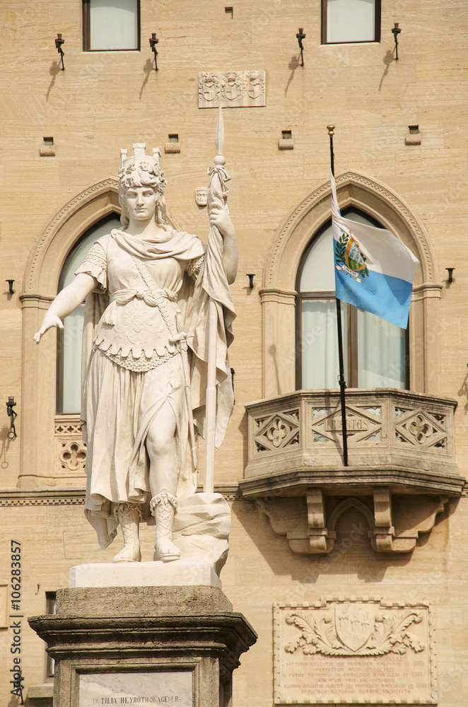 Statue of Liberty at the Square, San Marino republic