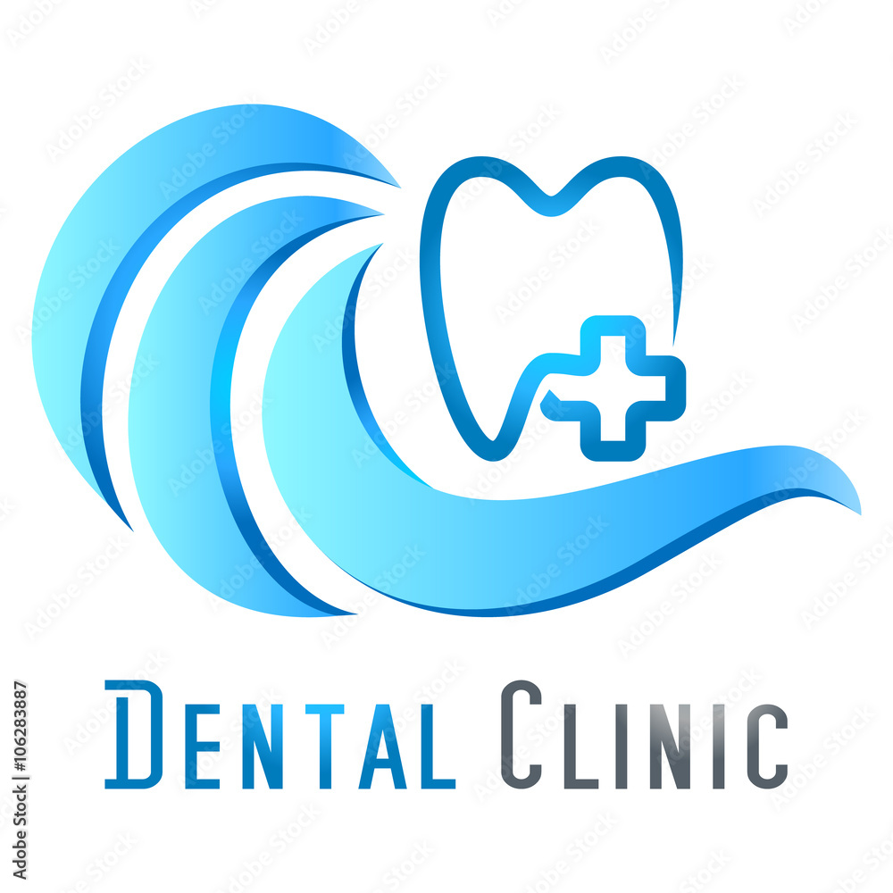 Zahnpflege / Zahnarzt - Vektor Logo
