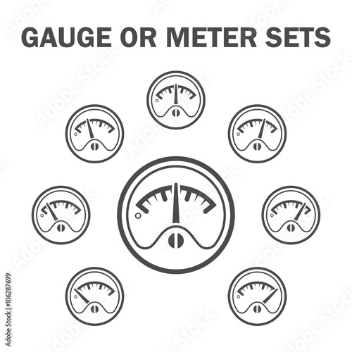 Gauge meter icons