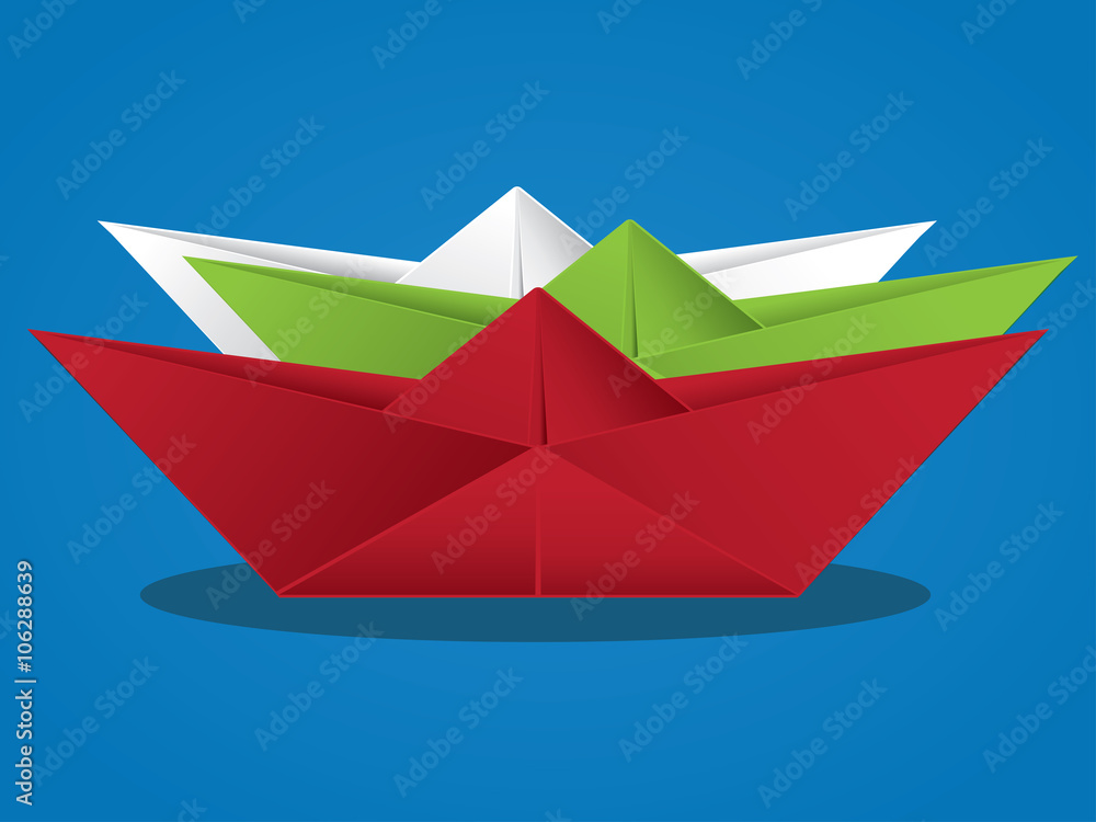 Cartoon Paper Boat Cartoon Paper Boat