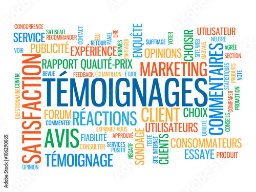 Nuage de Tags "TEMOIGNAGES" 
