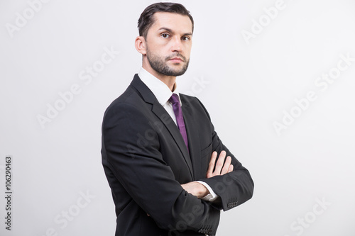 Young businessman in a suit