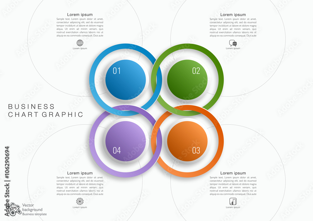 Fotografie Business Flow Chart #Vector Graphic
