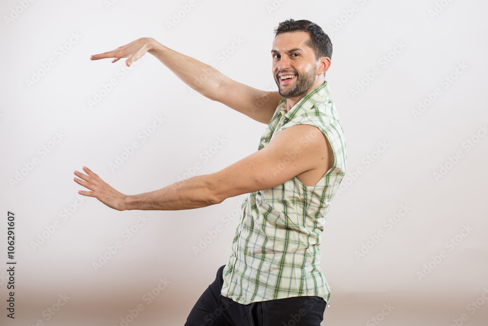 Male dancer in a studio Male dancer in a studio