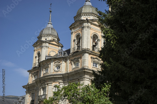 Castle, Palacio de la Granja de San Ildefonso in Madrid, Spain.