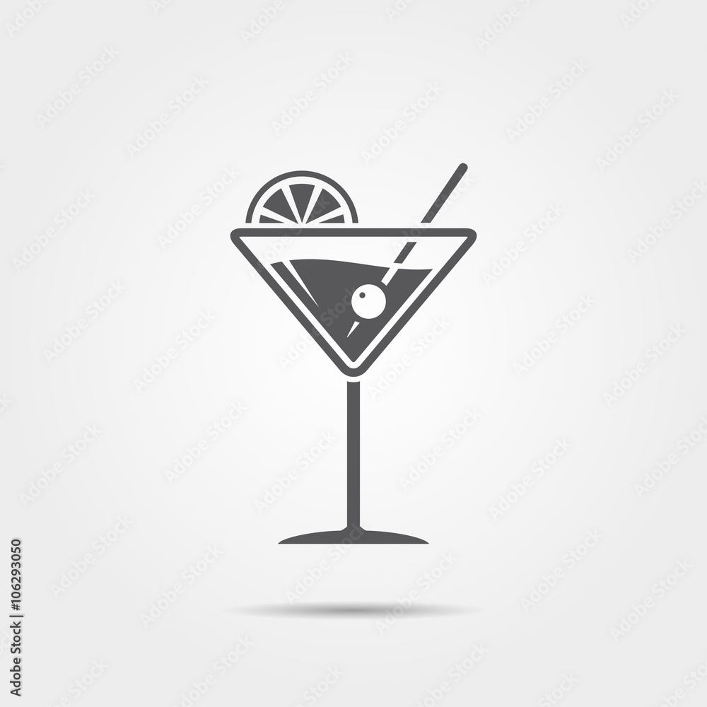Martini glass icon Martini glass icon