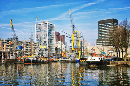 Port in Rotterdam  Netherlands