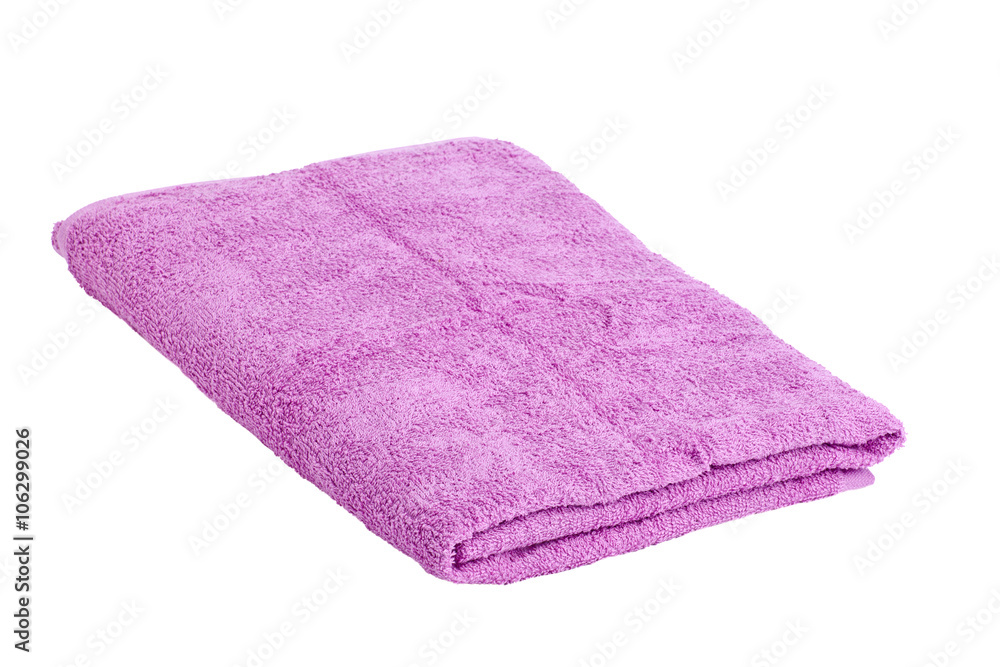 One towel roll on a white background One towel roll on a white background