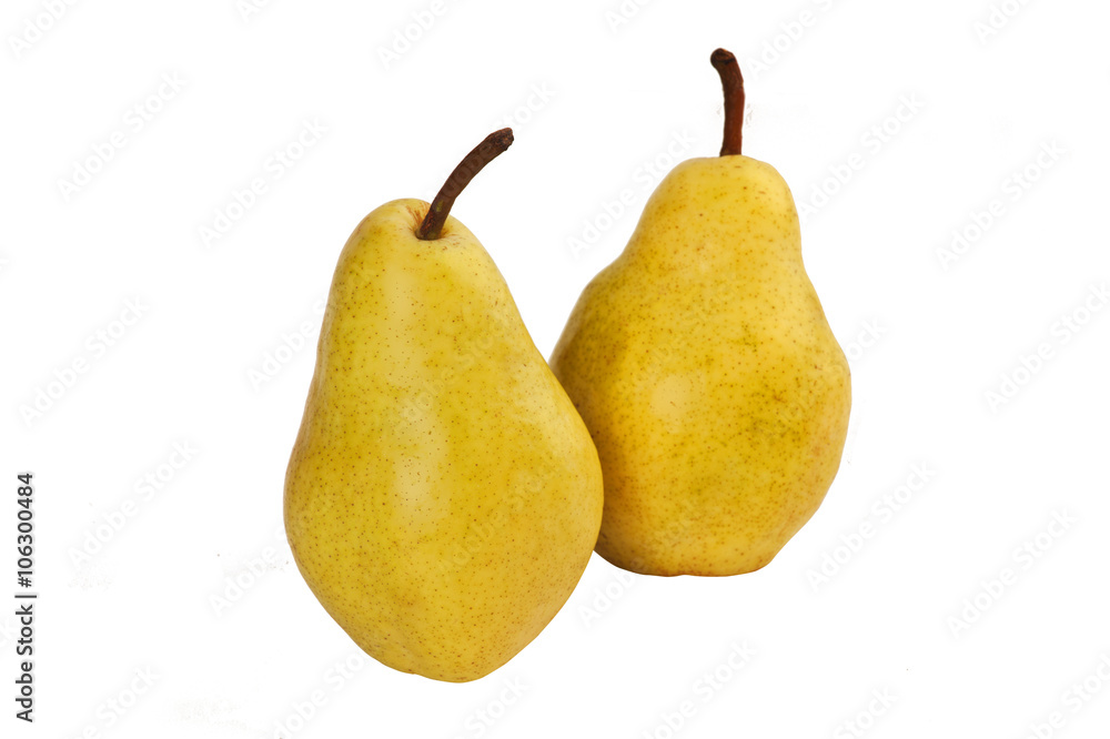 Fresh pears isolated on white background Fresh pears isolated on white background