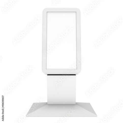 Trade show booth LCD kiosk stand.