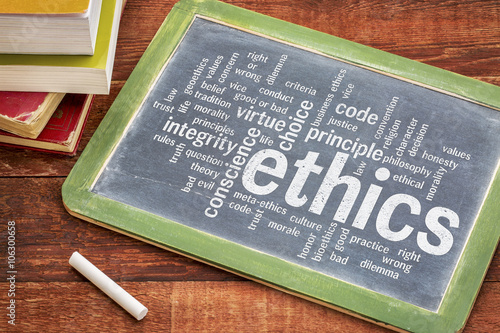 ethics and moral dilemma word cloud