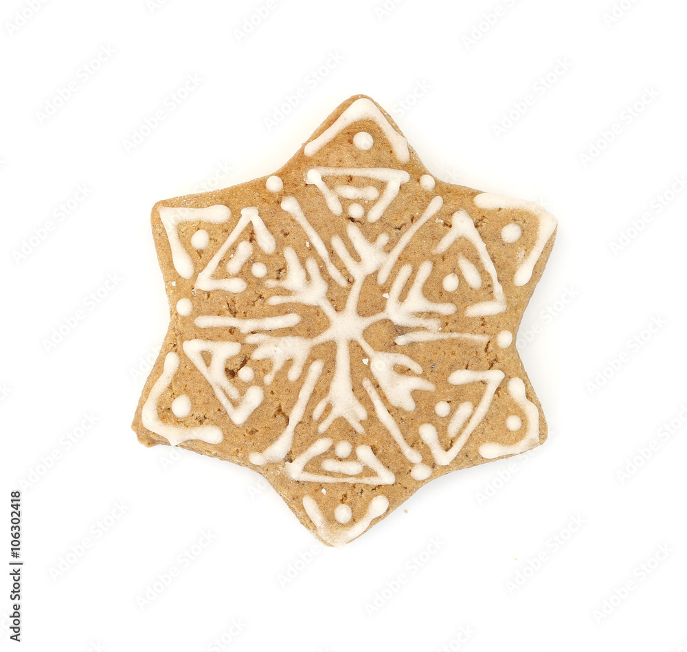 gingerbread isolated on white. gingerbread isolated on white.