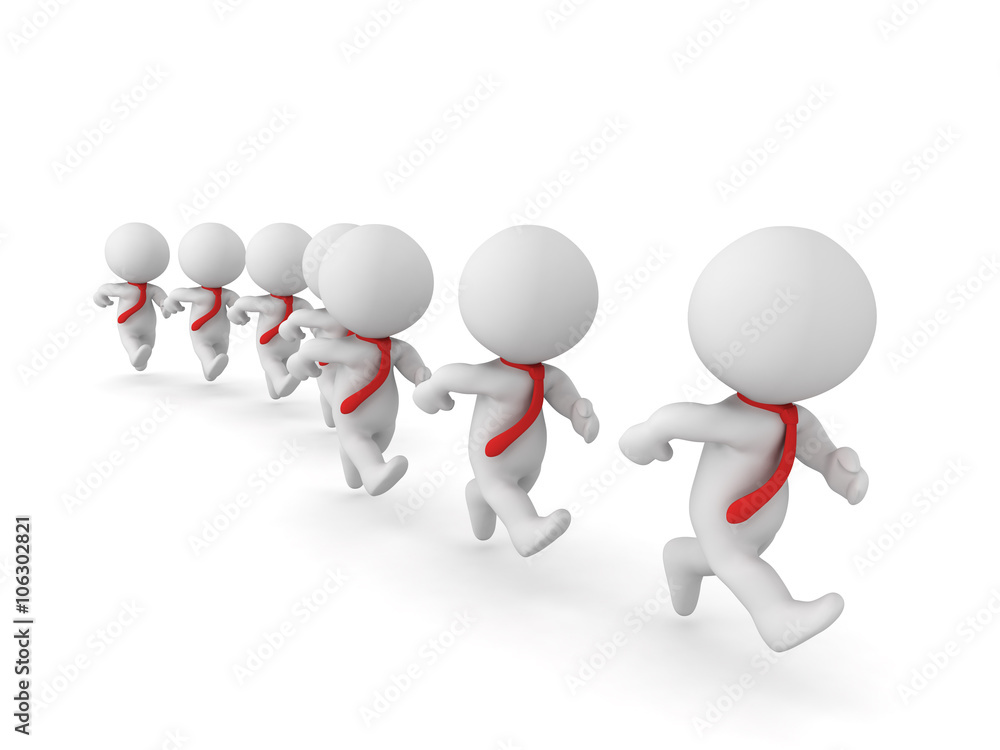 3D Characters Businessmen are Ready for Action 3D Characters Businessmen are Ready for Action
