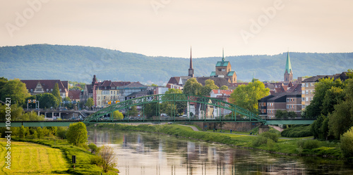 Fluss Weser in Minden photo