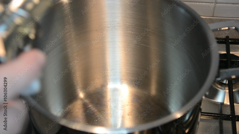 237 - pour the oil in a frying pan
237 - pour the oil in a frying pan