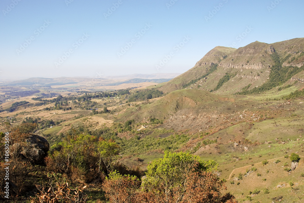 Drakensberg Dragon mountains landscape in South Africa