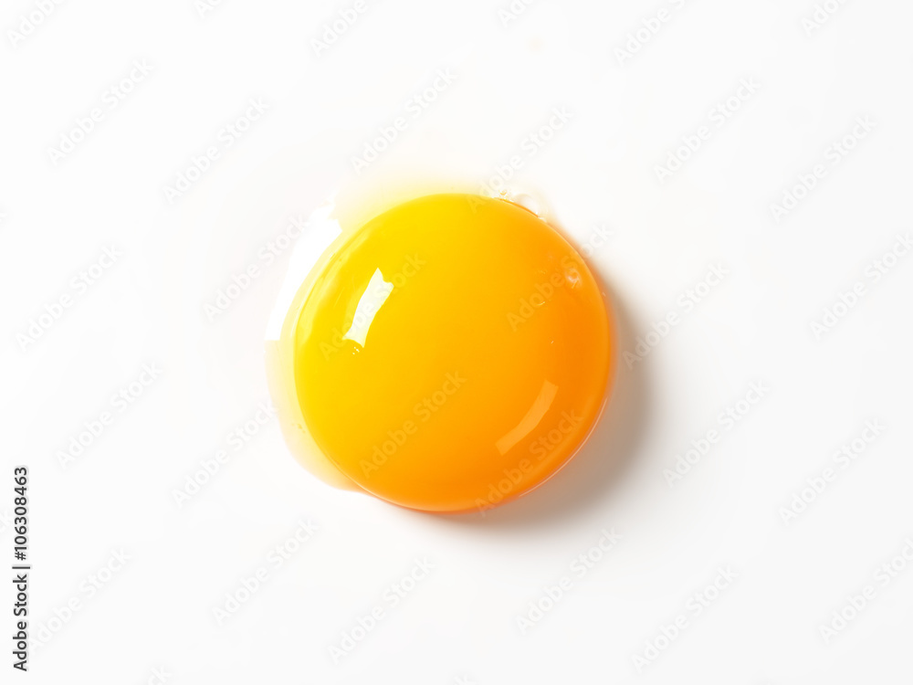 Raw egg yolk - obrazy, fototapety, plakaty 