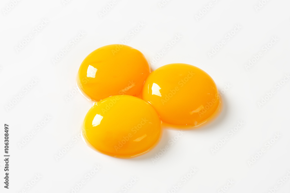 Raw egg yolks