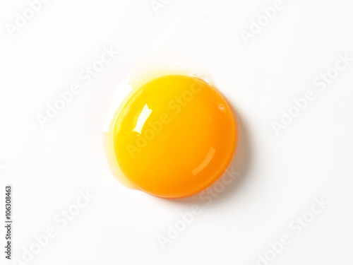 Leinwand Poster Raw egg yolk