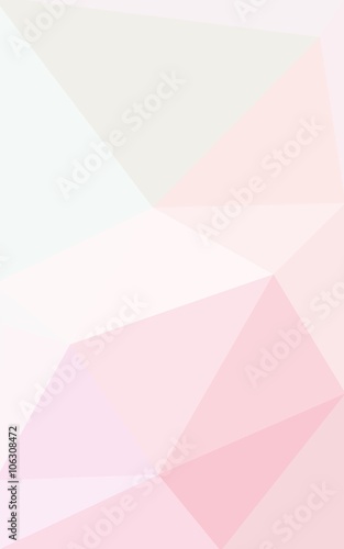 Multicolor pink  yellow polygonal design pattern  which consist of triangles and gradient in origami style.