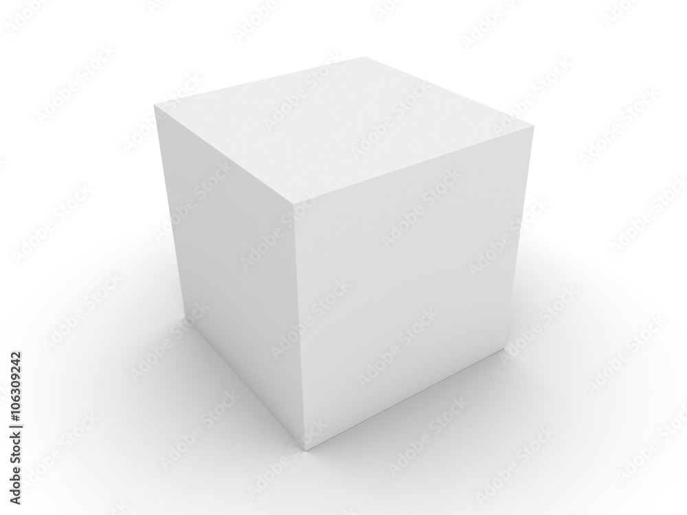 3d white box 3d white box