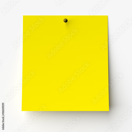 Yellow sticker label