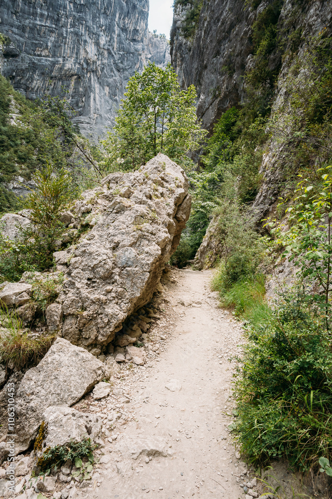Beautiful Trail, Path, Way, Mountain Road In Verdon Gorge In Fra Beautiful Trail, Path, Way, Mountain Road In Verdon Gorge In Fra
