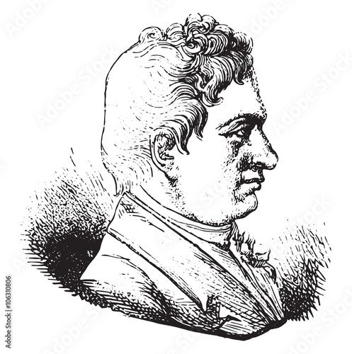 J B Say, On a medal after the hotel Museum of coins in Paris, vi