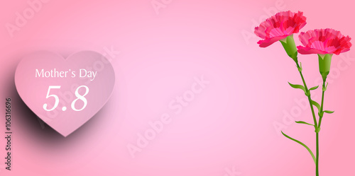 母の日　カーネーション　花　背景