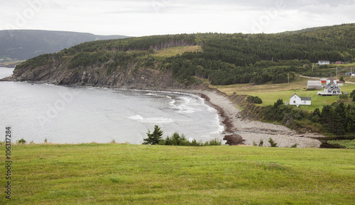 meat cove coastline in cape bretton island nova scotia