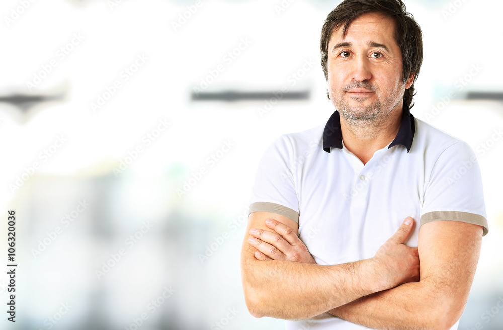 portrait of successful businessman on background of office portrait of successful businessman on background of office