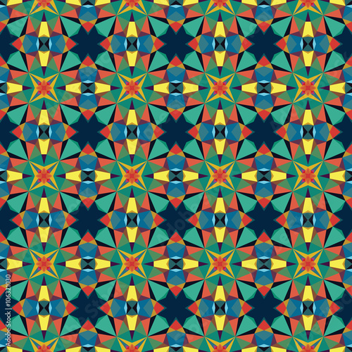 Seamless color mosaic pattern