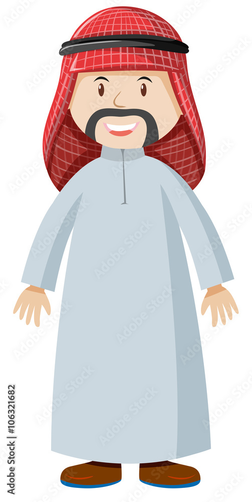 Obraz premium Arab man in costume