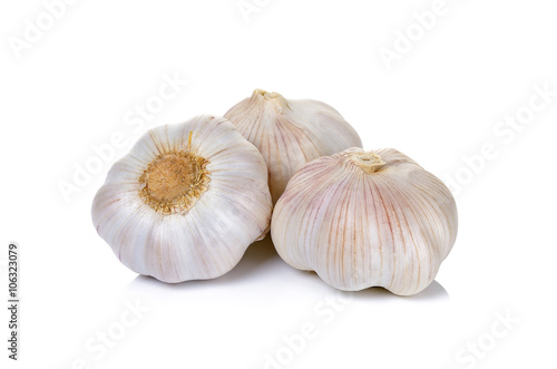 Garlic isolated on the white background