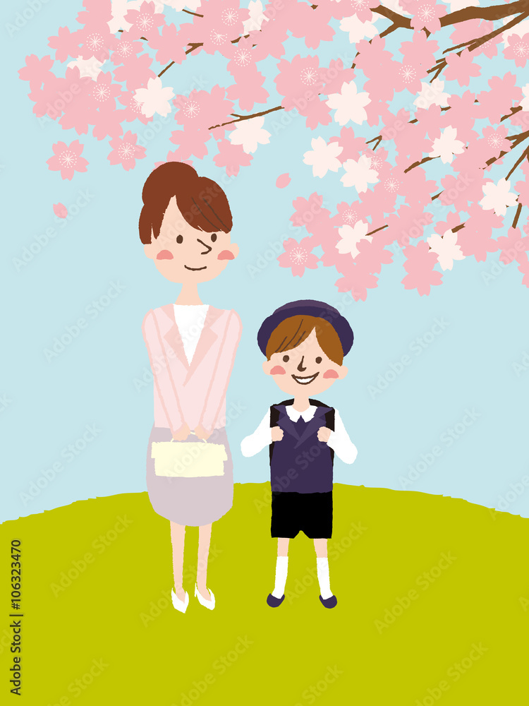 Japanese entrance ceremony of elementary school Japanese entrance ceremony of elementary school