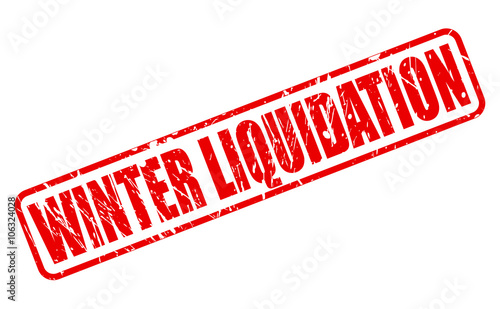 WINTER LIQUIDATION RED STAMP TEXT
