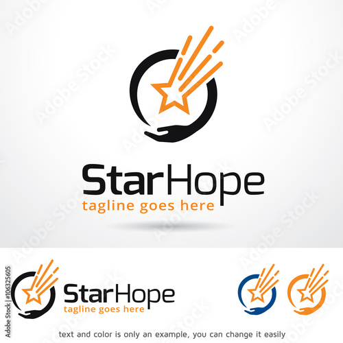 Star Hope Logo Template Design Vector