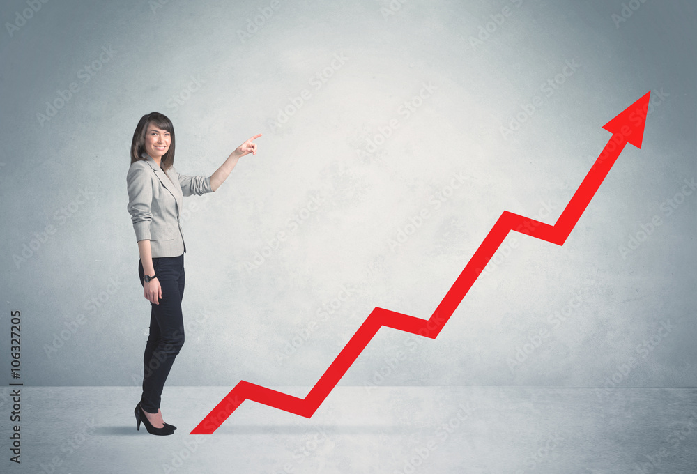 Climbing on red graph arrow Climbing on red graph arrow