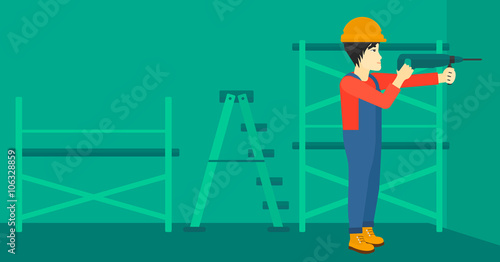 Constructor with perforator.