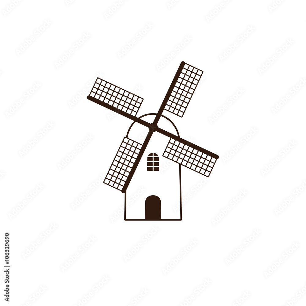 Windmill logo template