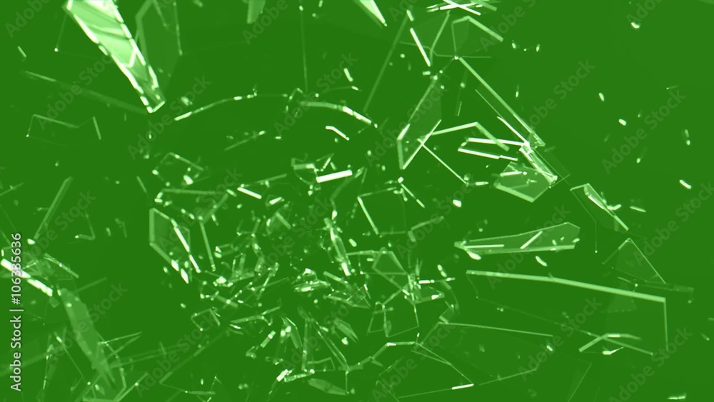 Glass Breaking Green Screen Stock ビデオ Adobe Stock