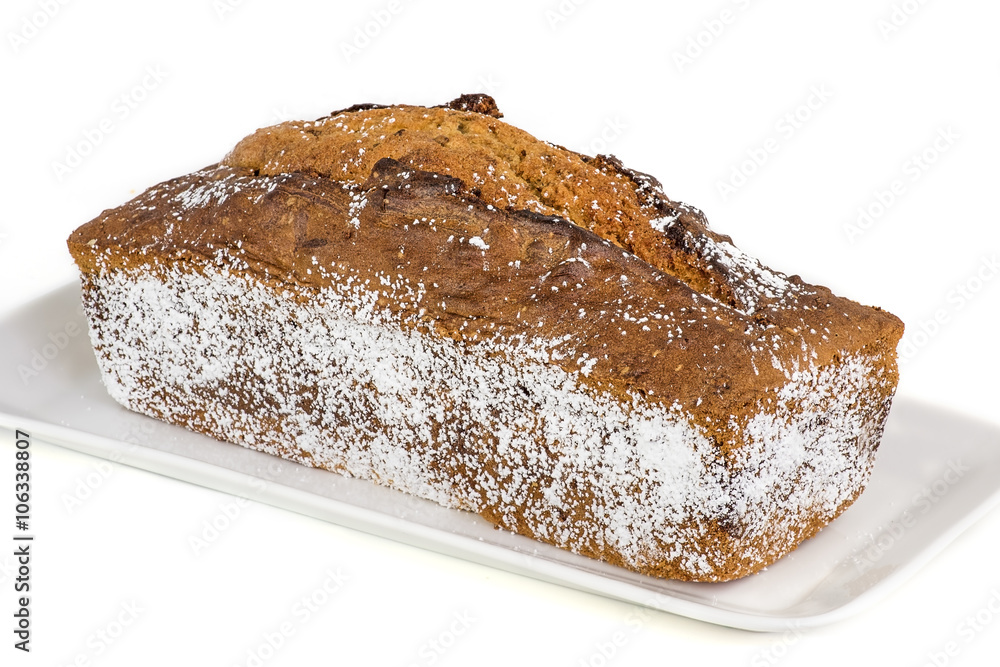 gâteau marbré fait maison sur plat gâteau marbré fait maison sur plat