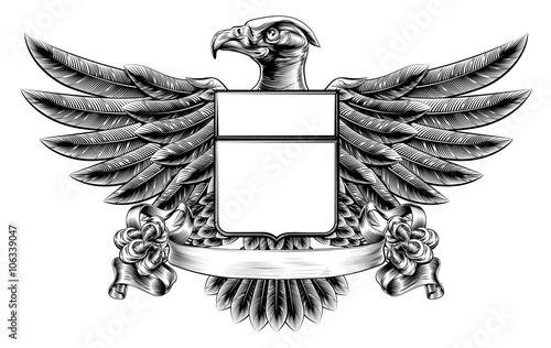 Eagle Shield Woodblock