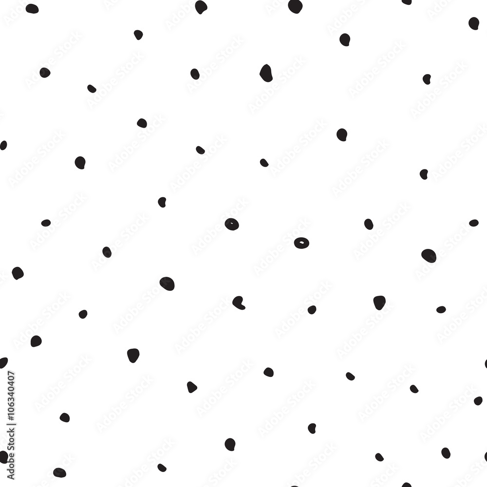 Seamless pattern with hand-drawn sketch dot. Bacground vector il