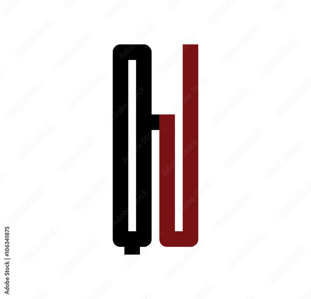 QJ initial logo red and black QJ initial logo red and black